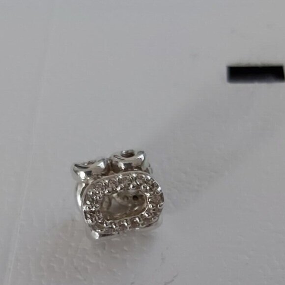 Auth PANDORA *RETIRED* SSilver Circle of Friends w/Clear & Brown CZ's 790445CZ - Picture 2 of 10